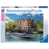 Ravensburger Puzzle 1000pc - Canal Tour In Amsterdam