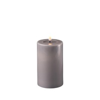 Deluxe Homeart Flameless Candle - Grey 7.5 x 12.5cm