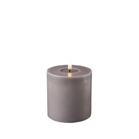 Deluxe Homeart Flameless Candle - Grey 10 x 10cm