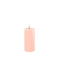 Deluxe Homeart Flameless Candle - Light Pink 5 x 12.5cm