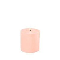 Deluxe Homeart Flameless Candle - Light Pink 10 x 10cm