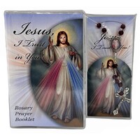 Rosary Beads and Book Set - Divine Mercy