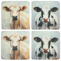 NF Living Resin Coasters - Moo-La-La (Set of 4)