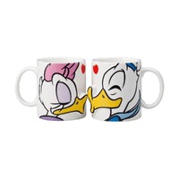 Disney Donald & Daisy Duck Kiss Pair Mugs