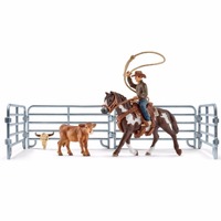 Schleich Farm World Rodeo Series - Team Roping With Cowboy