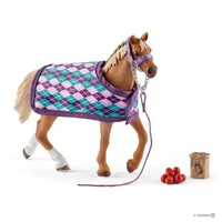 Schleich Horse Club - English Thoroughbred With Blanket