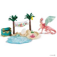 Schleich Bayala - Treasure Island With Dragon Mama And Dragon Baby