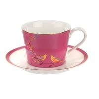 Portmeirion Sara Miller London - Chelsea Pink Teacup & Saucer