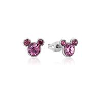 Disney Couture Kingdom Stainless Steel - Mickey June Birthstone - Stud Earrings