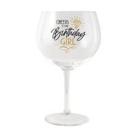 Splosh Sip Celebration Balloon Glass - Birthday Girl