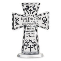 Bless This Child Small Standing Cross