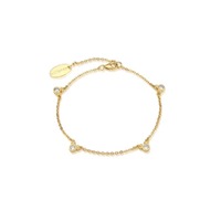 Disney Couture Kingdom - Precious Metal - Mickey Mouse CZ Bracelet Gold