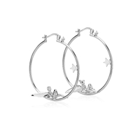 Disney Couture Kingdom Precious Metal - Tinkerbell - Hoop Earrings