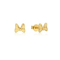 Disney Couture Kingdom Precious Metal - Minnie Mouse - Bow Stud Earrings Gold