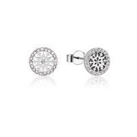 Disney Couture Kingdom - Frozen 2 - April Birthstone Snowflake Stud Earrings