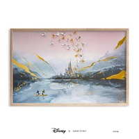 Disney x Short Story Deluxe Natural Frame - Mickey And Minnie Castle Stardust