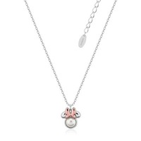 Disney Couture Kingdom Precious Metal - Minnie Mouse - Pearl Necklace Silver