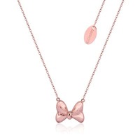 Disney Couture Kingdom Precious Metal - Minnie Mouse - Bow Necklace Rose Gold