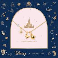 Disney x Short Story Necklace Alice In Wonderland - Gold