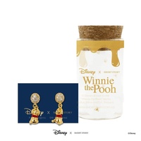 Disney x Short Story Earrings Pooh with Balloon - Diamante