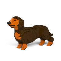 Jekca Animals - Dachshund Brown 16cm