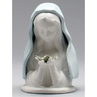 Porcelain Bluemadonna Statue