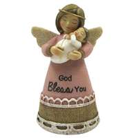 Little Blessings Angel - God Bless You Baby Girl Pink