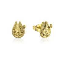 Disney Couture Kingdom - Star Wars - Millennium Falcon Stud Earrings Yellow Gold