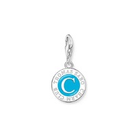 Thomas Sabo Charm Member Club - Charmista Coin Pendant - Turquoise & Silver