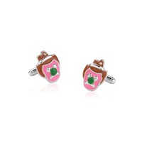 Streets Couture Kingdom - Bubble O'Bill - Enamel Cufflinks Silver