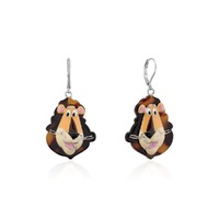 Streets Couture Kingdom - Max The Lion Drop Earrings Gold Silver