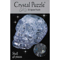 3D Crystal Puzzle - Clear Skull