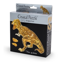 3D Crystal Puzzle - Brown T-Rex