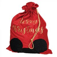 Disney Christmas By Widdop And Co Velvet Santa Sack - Mickey Mouse