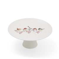 Royal Worcester Wrendale Designs Footed Cake Stand - 'One Snowy Day'
