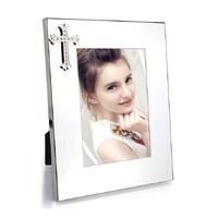 Whitehill Frames - Silver Plated Photo Frame - Cross 5x7"