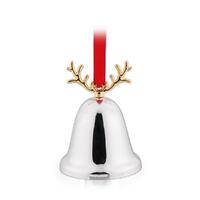 Whitehill Christmas - Bell with Antlers Hanging Ornament