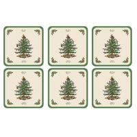 Pimpernel Christmas Tree - Coasters - (Set of 6)