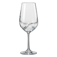 Bohemia Crystal Turbulence Wine Glass 350ml Set of 2