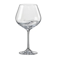 Bohemia Crystal Turbulence Burgundy 570ml Set of 2