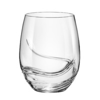 Bohemia Crystal Turbulence Stemless Wine Glass 500ml Set of 2